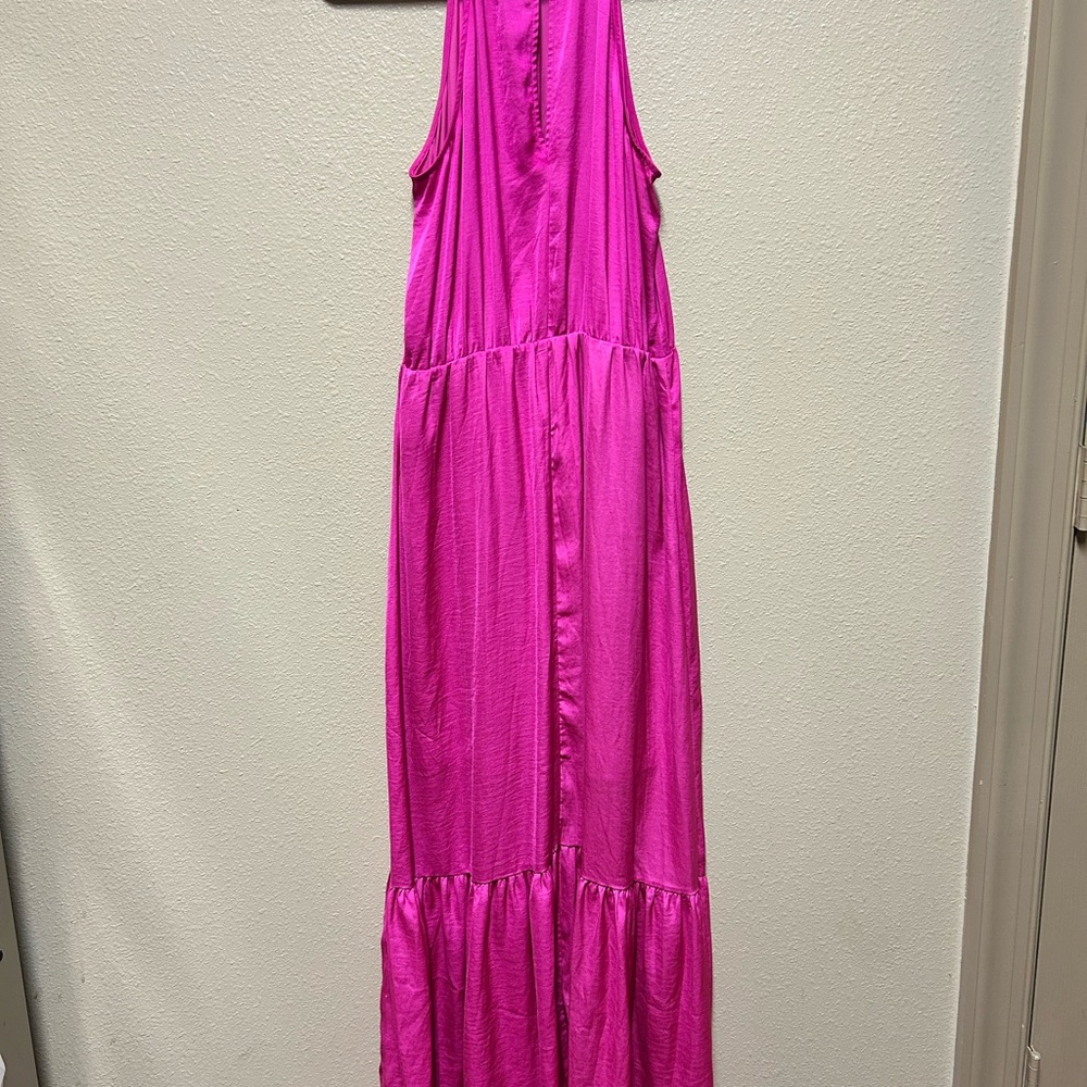 Worthington Fuchsia Sleeveless Maxi Dress